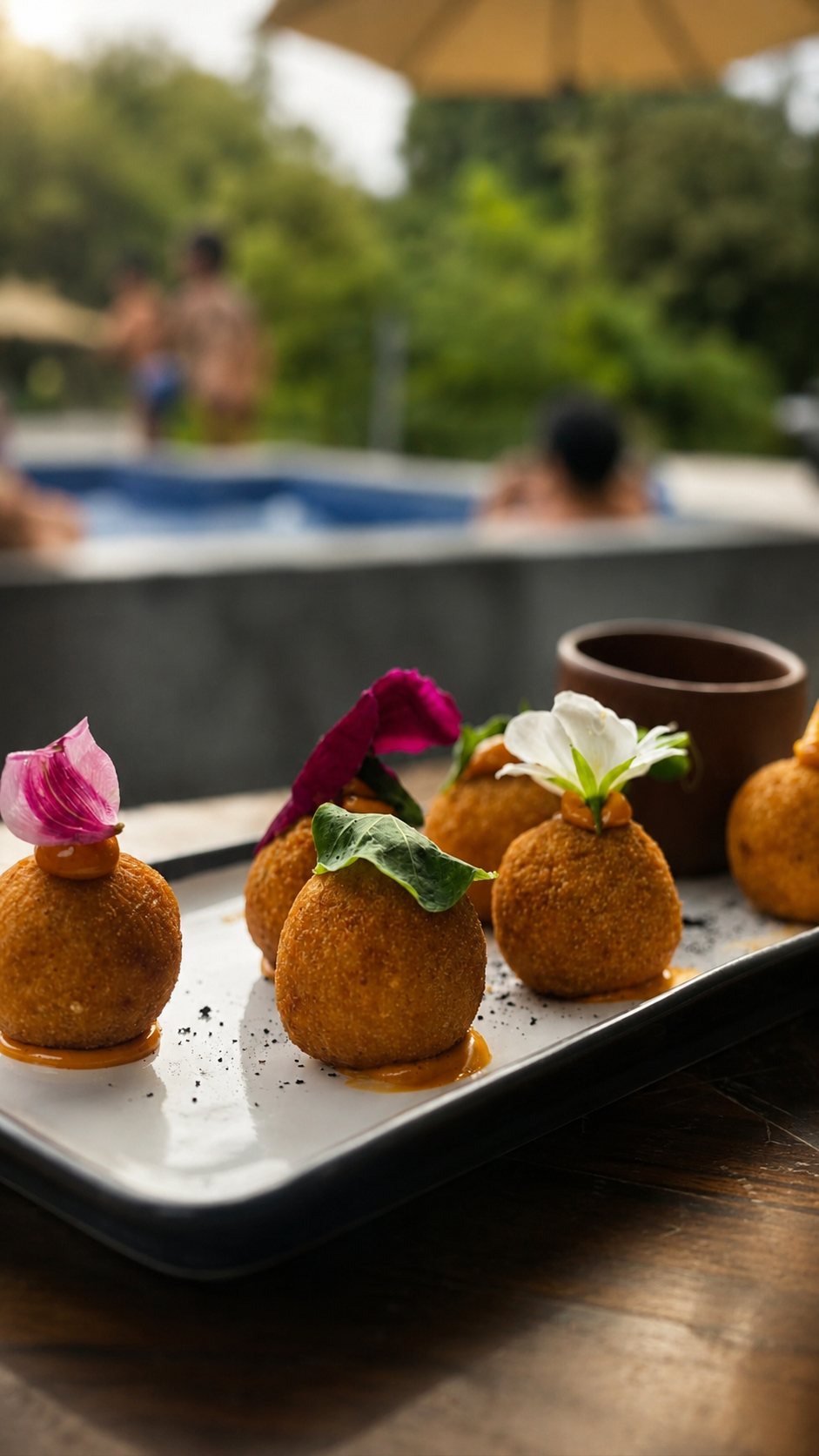 Croquetas de la cocina de IKAL Tepoztlán